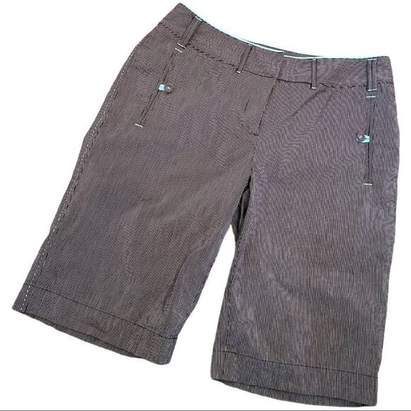 Cutter & Buck Annika Striped Golf Shorts Sz 8 - Picture 3 of 11